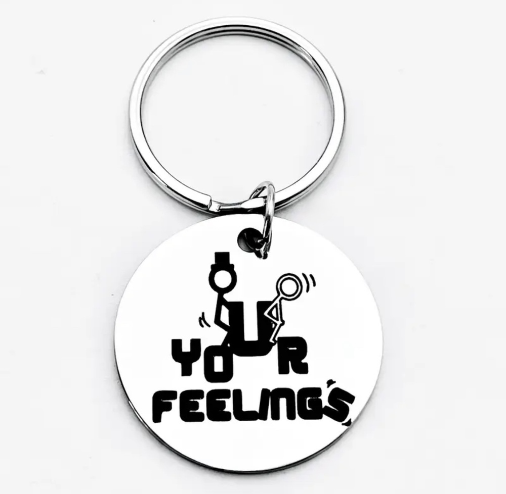 3/$25 F*** Your Feelings Stainless Steel Keychain NEW